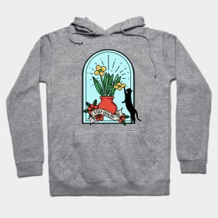 Keep Growing - Inspirational Cat Tattoo Hoodie